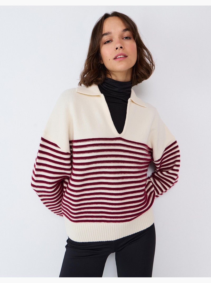 Maglia a righe, mo fashion Marrone - Kiabi