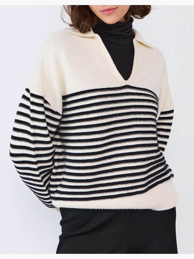 Maglia a righe, mo fashion Nero - Kiabi