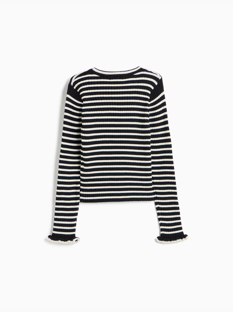 Maglia a righe, mo fashion Nero - Kiabi