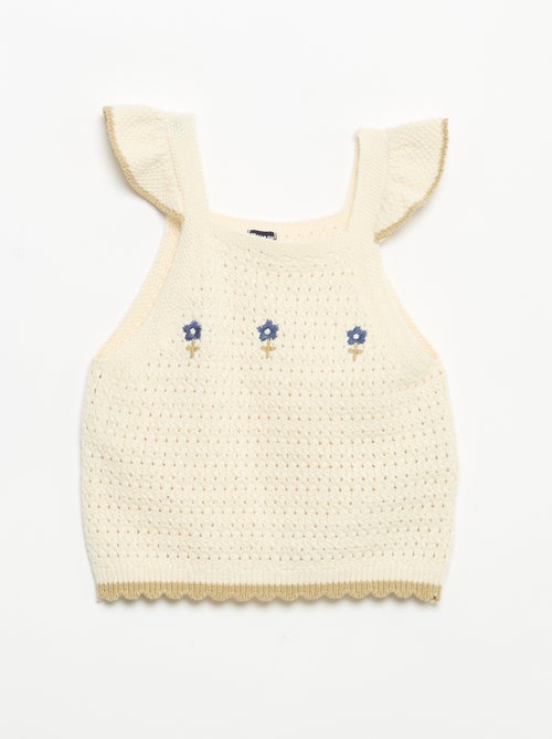 Maglia all'uncinetto senza maniche - Kiabi
