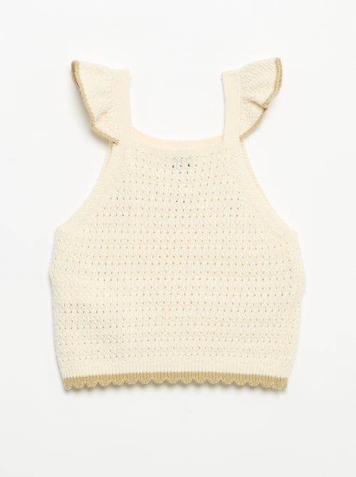 Maglia all'uncinetto senza maniche - Kiabi