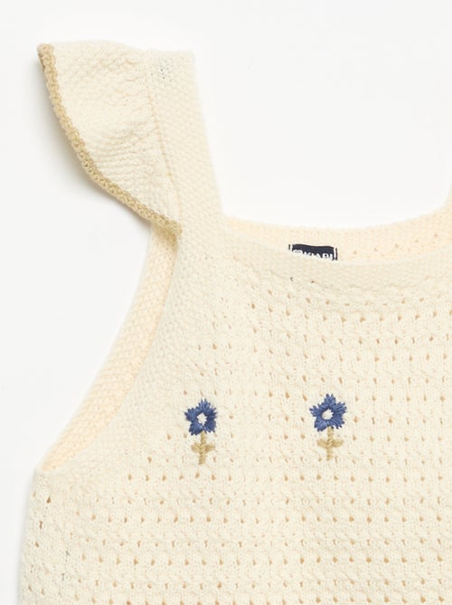 Maglia all'uncinetto senza maniche - Kiabi