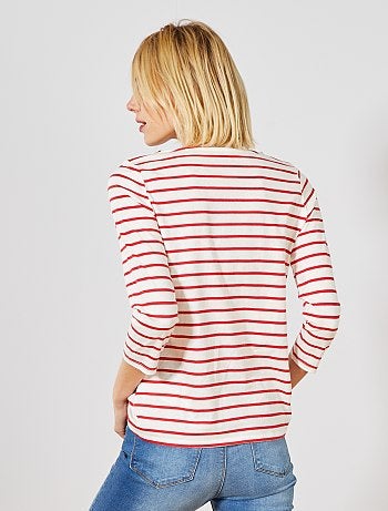 Maglia basic collo a barchetta - Kiabi