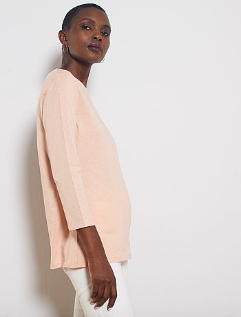 Maglia basic collo a barchetta - Kiabi