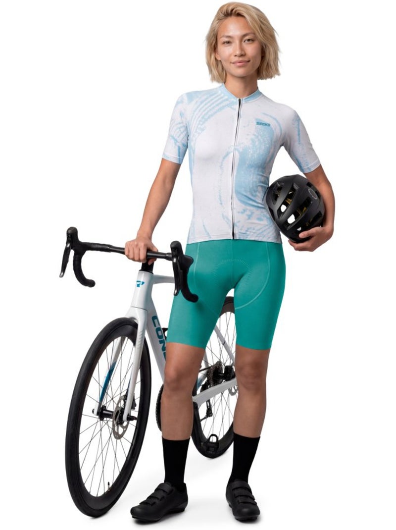 Maglia biodegradabile da donna ciclismo donna bio-w nrc Bianco - Kiabi