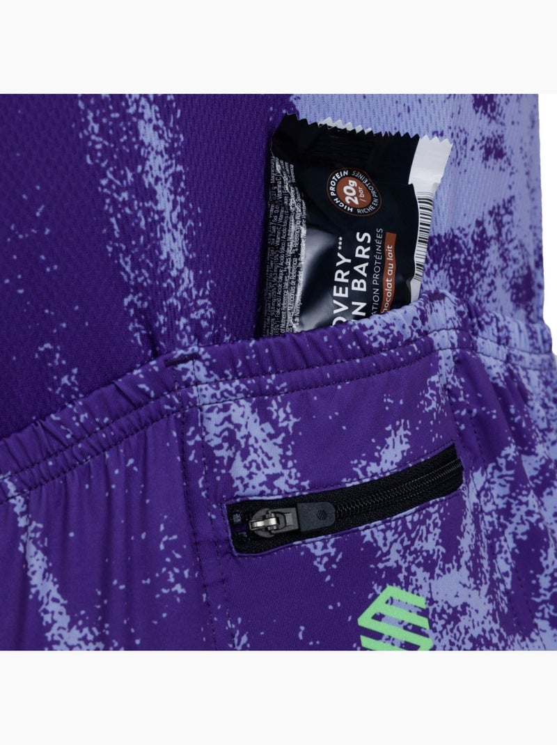 Maglia biodegradabile da uomo ciclismo uomo bio nrc Viola - Kiabi