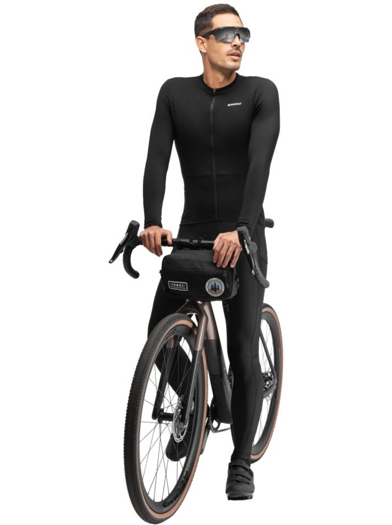 Maglia ciclismo gravel a maniche lunghe uomo ciclismo uomo gm6 rideout Nero - Kiabi