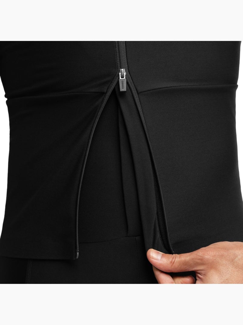 Maglia ciclismo termica con cappuccio uomo uomo dw valdres Nero - Kiabi