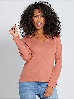 Maglia collo a V - Kiabi