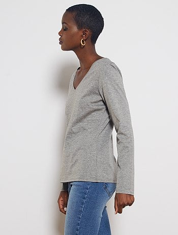 Maglia collo a V - Kiabi