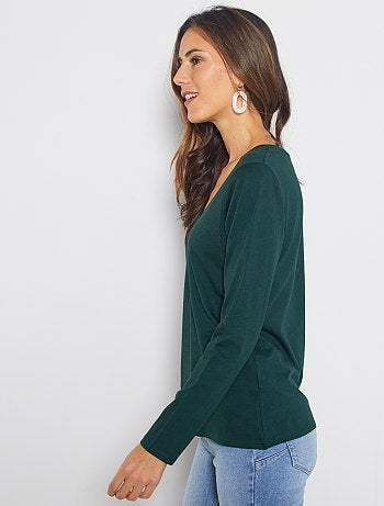 Maglia collo a V - Kiabi