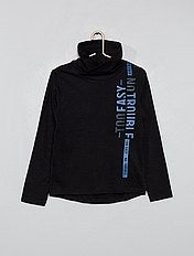 maglia nera manica lunga bambino