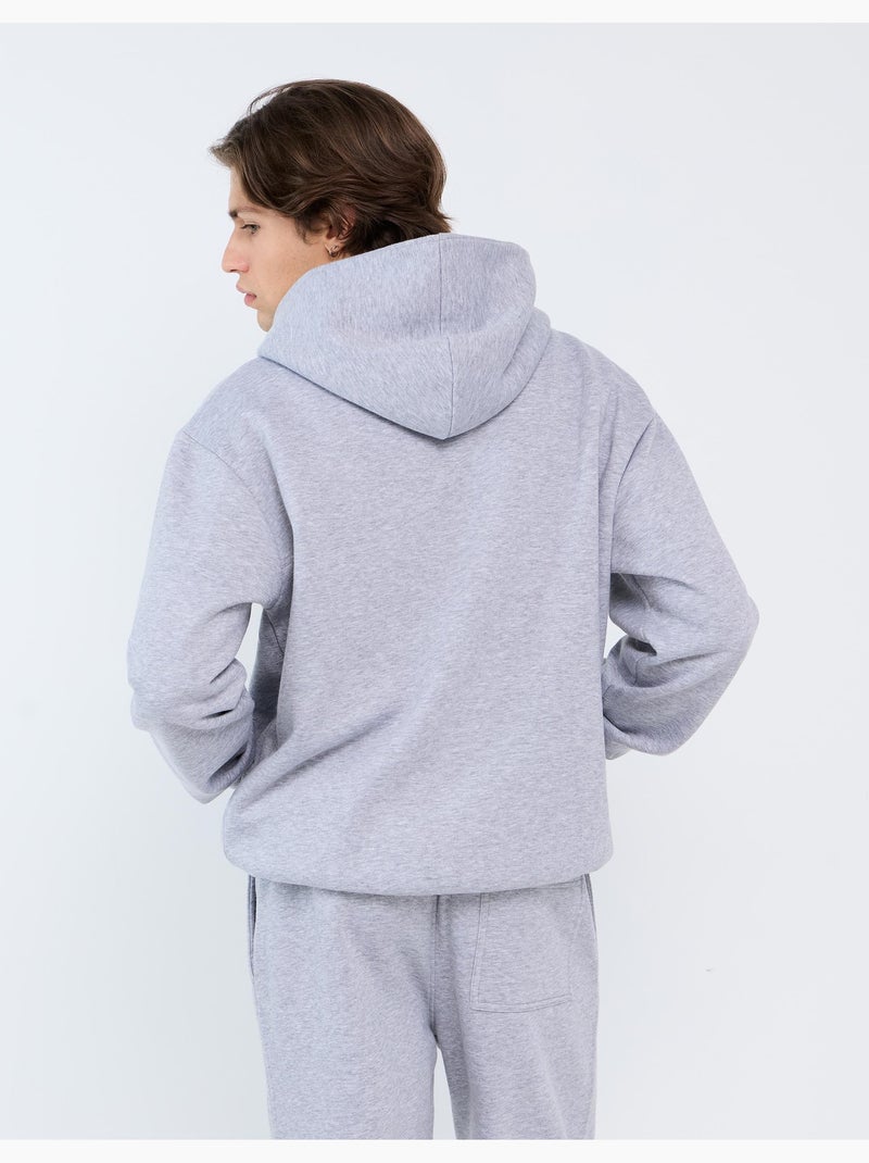 Maglia con cappuccio, mo fashion Grigio - Kiabi