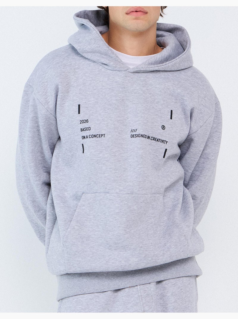 Maglia con cappuccio, mo fashion Grigio - Kiabi