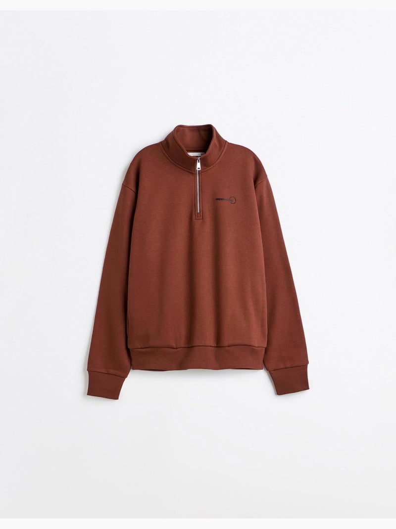 Maglia con colletto, mo fashion Marrone - Kiabi