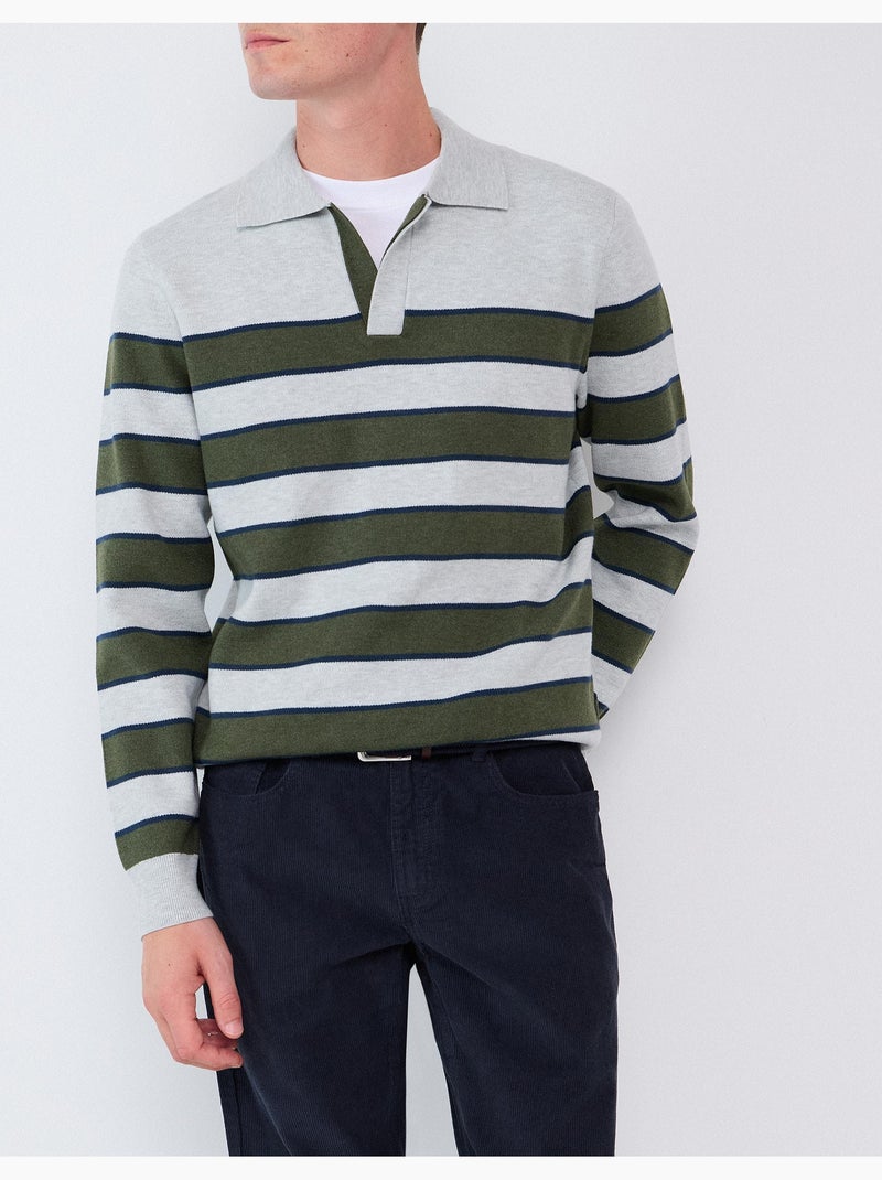 Maglia con colletto polo, mo fashion Grigio - Kiabi