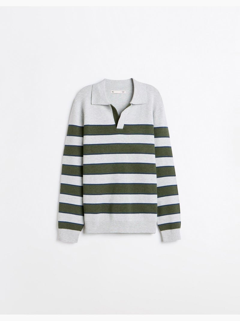 Maglia con colletto polo, mo fashion Grigio - Kiabi