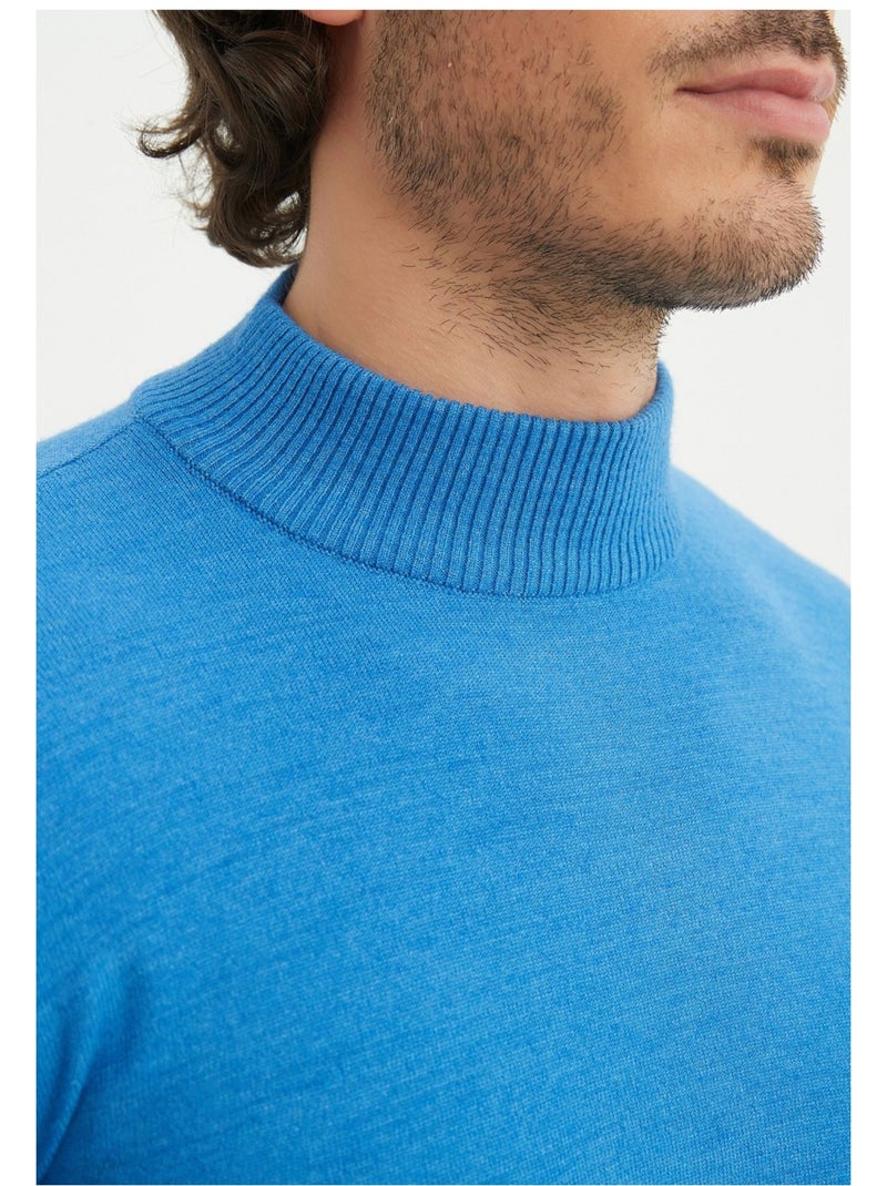 Maglia con collo a imbuto Kebello Blu - Kiabi