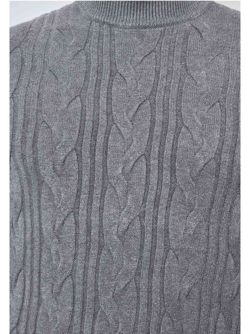 Maglia con collo a imbuto Kebello Grigio - Kiabi
