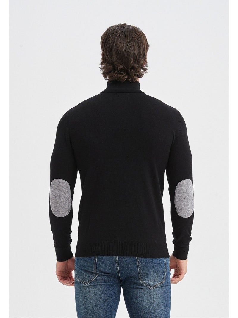 Maglia con collo a imbuto Kebello Nero Nero - Kiabi