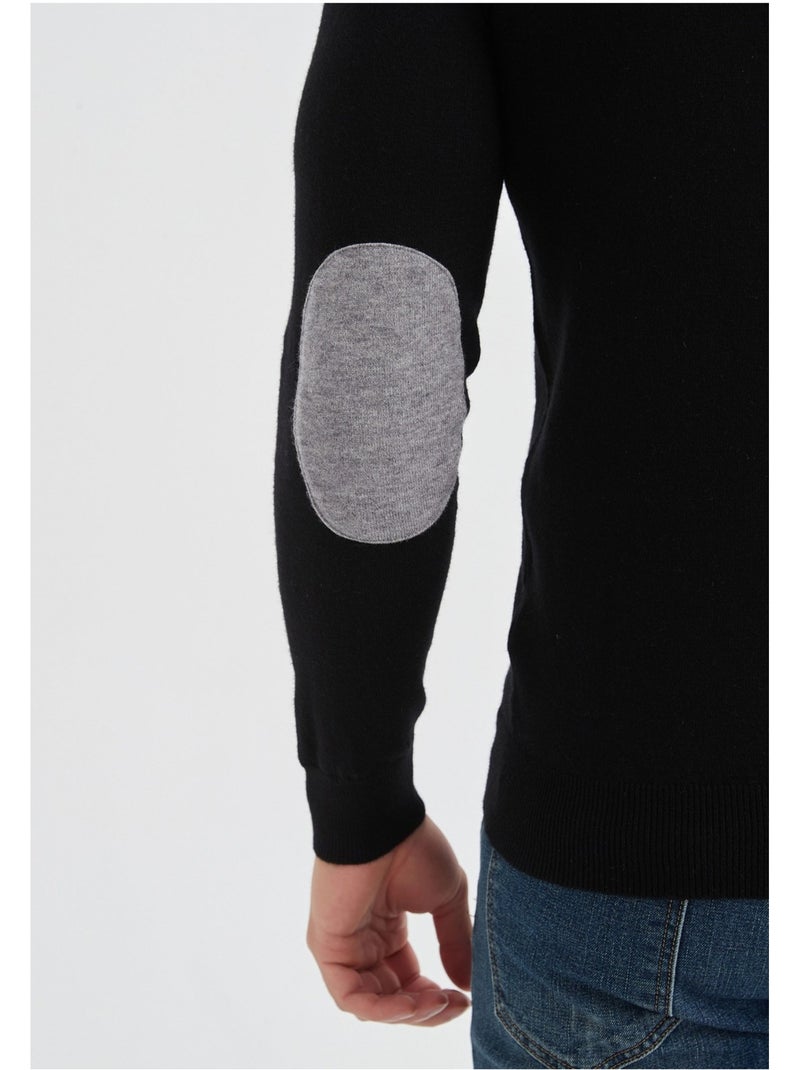 Maglia con collo a imbuto Kebello Nero Nero - Kiabi
