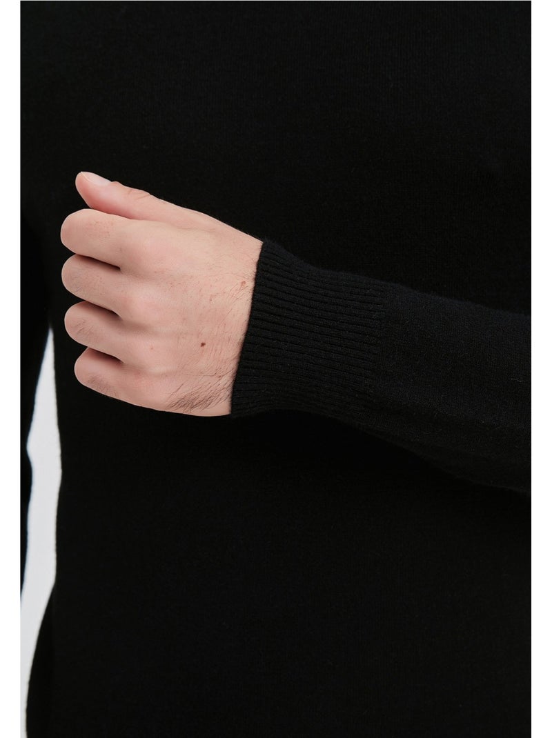 Maglia con collo a imbuto Kebello Nero Nero - Kiabi
