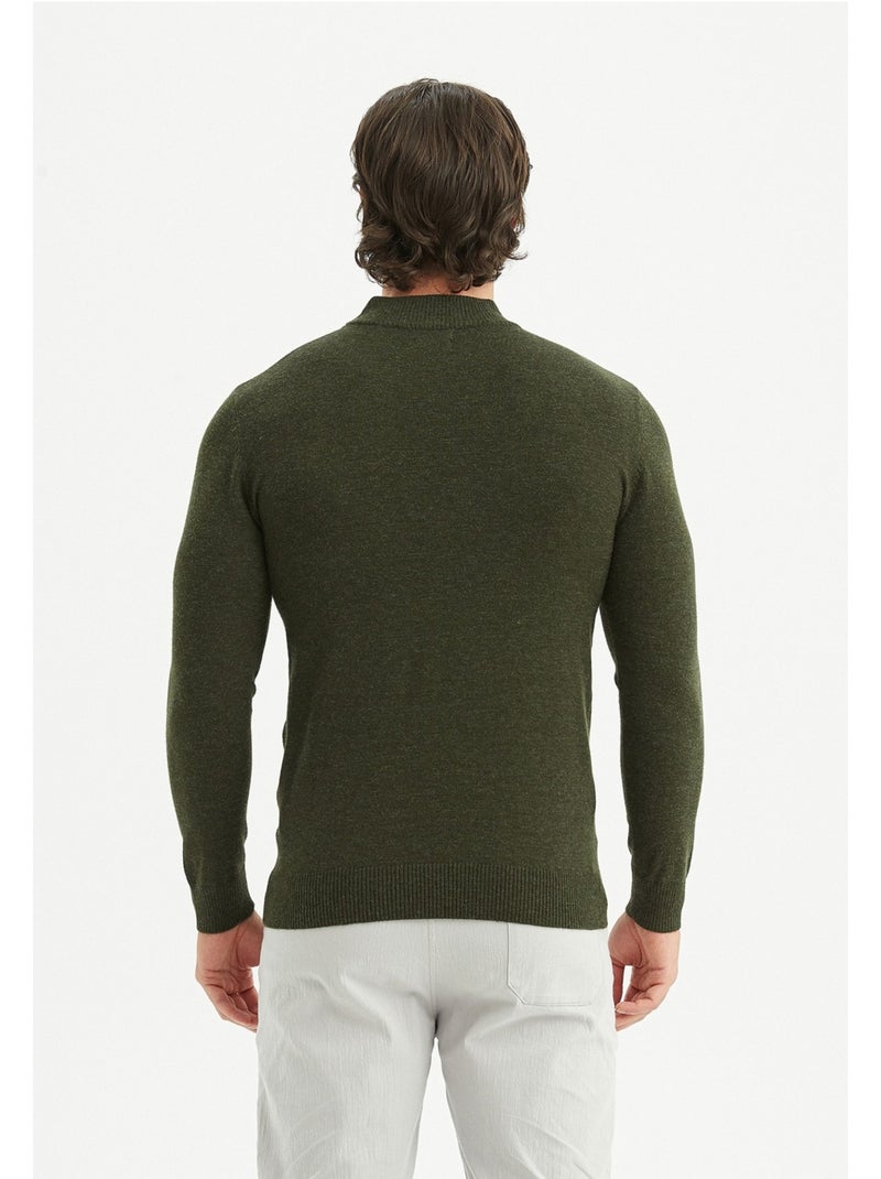 Maglia con collo a imbuto Kebello Verde - Kiabi