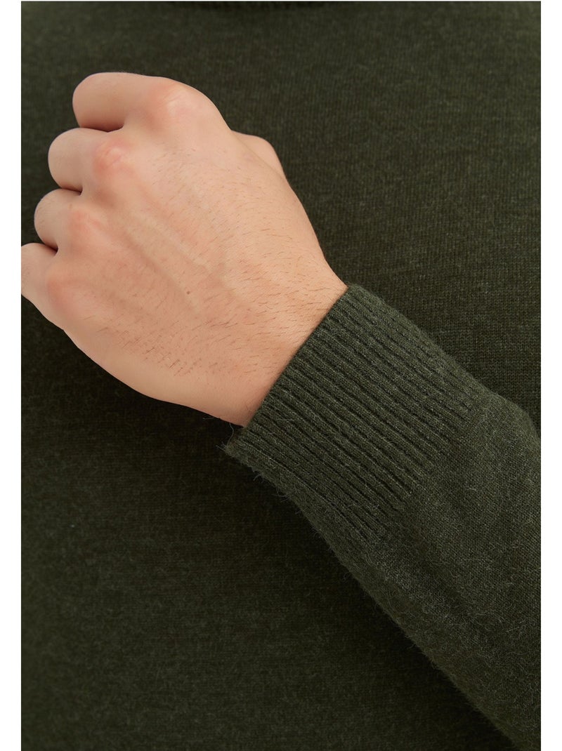 Maglia con collo a imbuto Kebello Verde - Kiabi