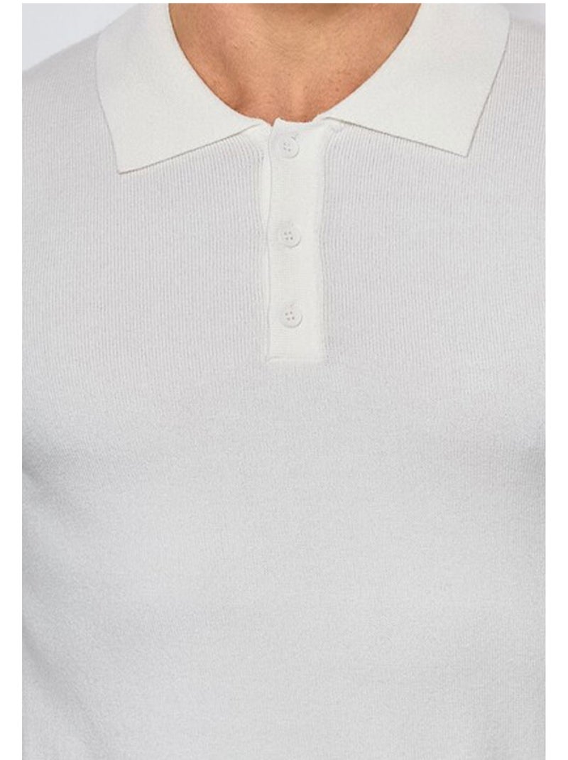 Maglia con collo a polo Kebello Bianco - Kiabi