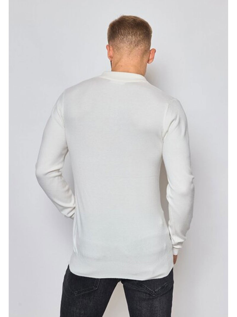 Maglia con collo a polo Kebello Bianco - Kiabi