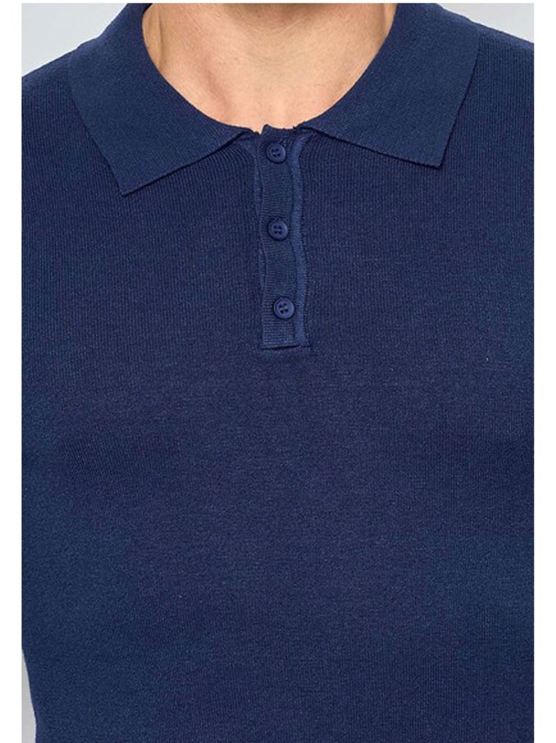 Maglia con collo a polo Kebello Blu - Kiabi
