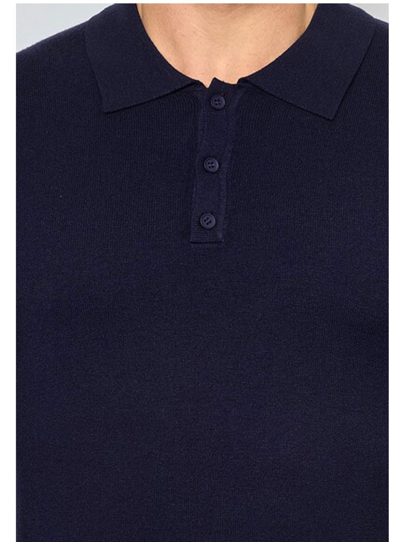Maglia con collo a polo Kebello Blu marino - Kiabi