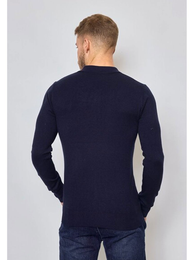 Maglia con collo a polo Kebello Blu marino - Kiabi