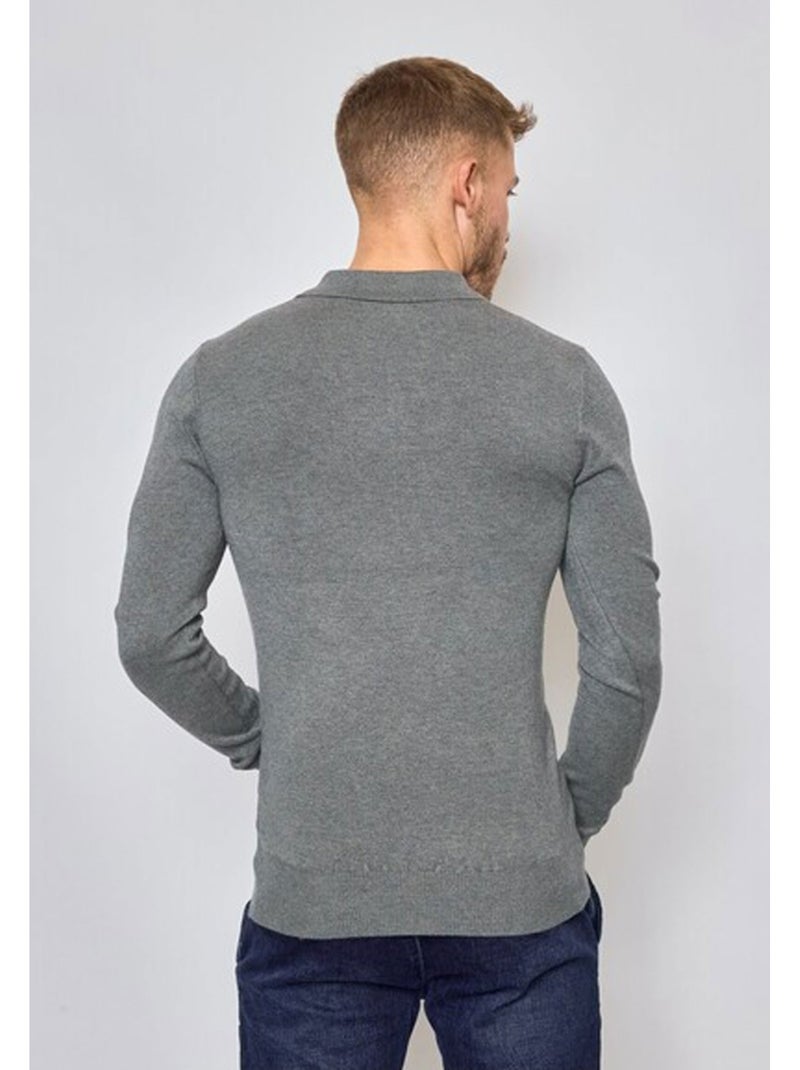 Maglia con collo a polo Kebello Grigio - Kiabi