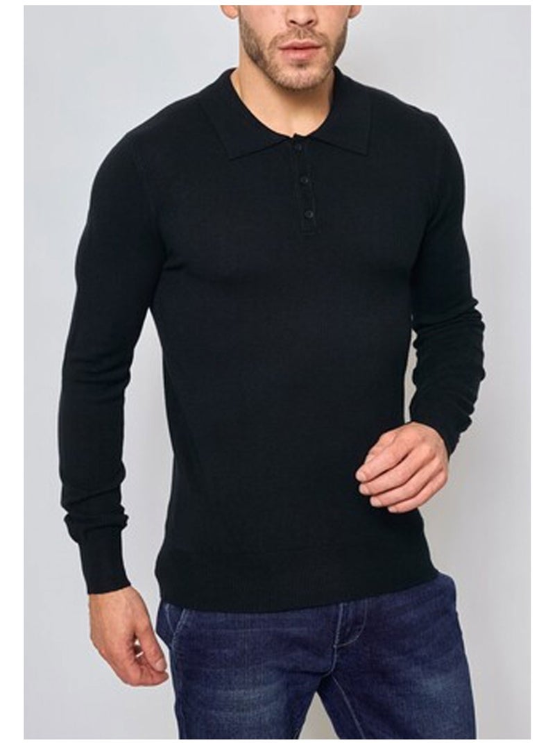 Maglia con collo a polo Kebello Nero Nero - Kiabi