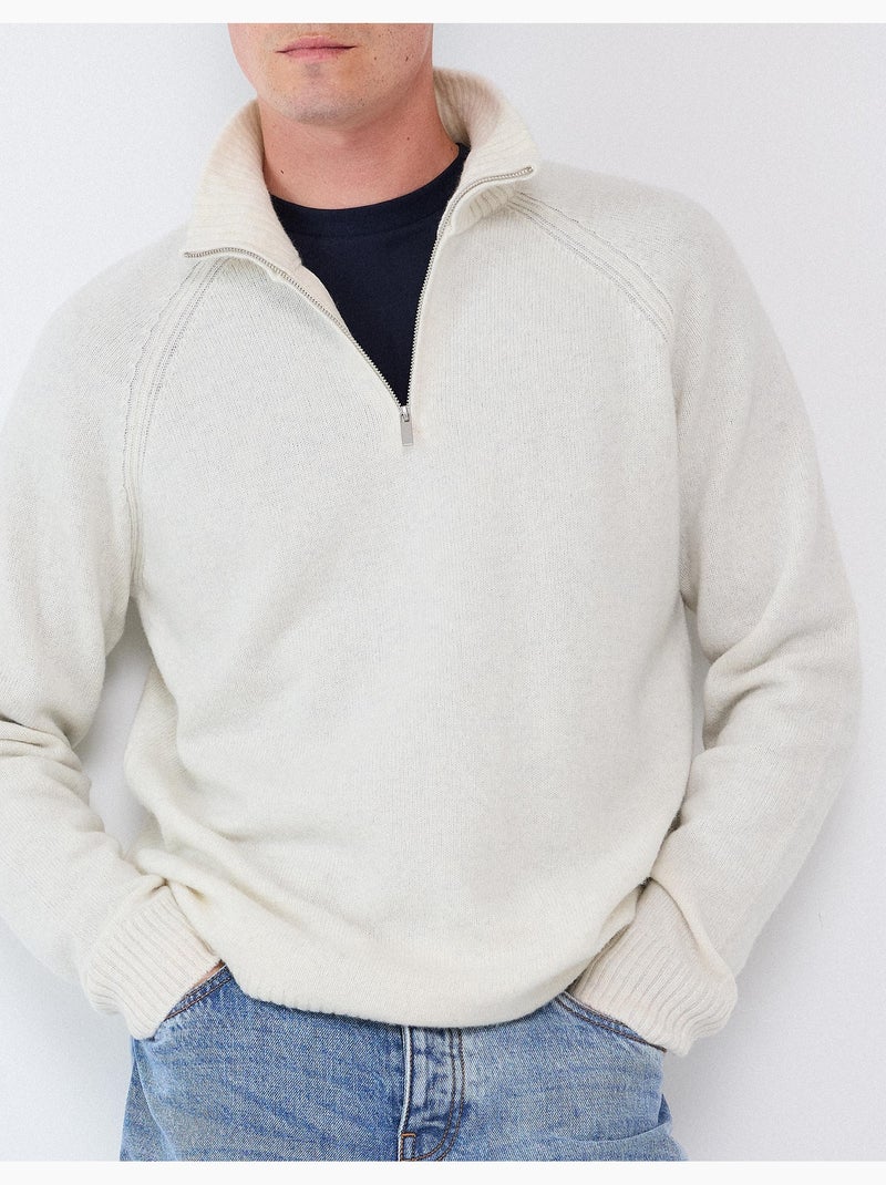 Maglia con misto lana, mo fashion Ecru - Kiabi