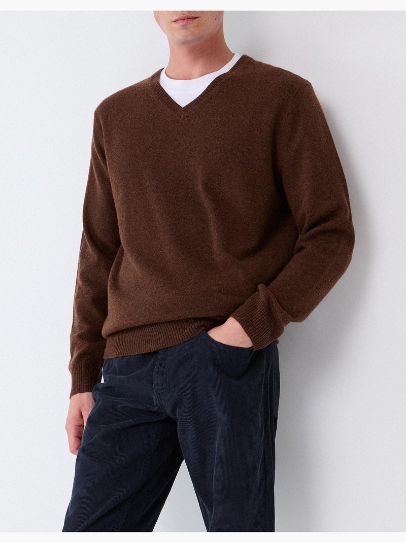 Maglia con misto lana, mo fashion Marrone - Kiabi