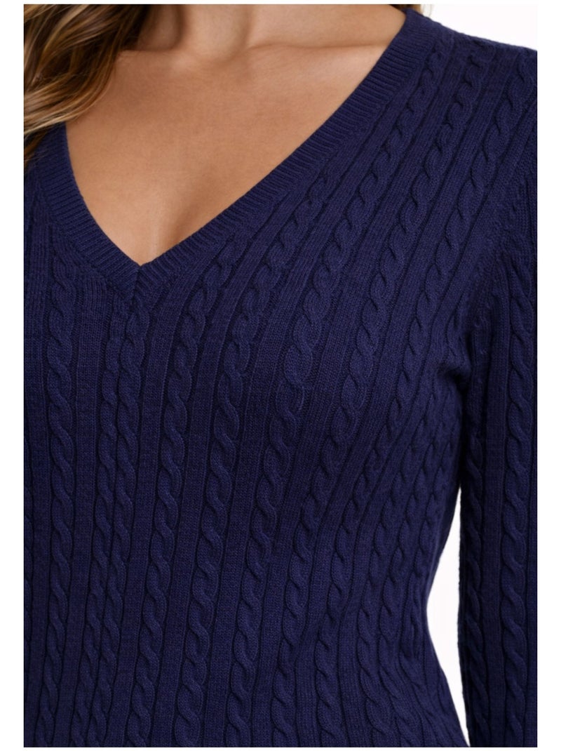 Maglia con scollo a V Kebello Blu marino - Kiabi