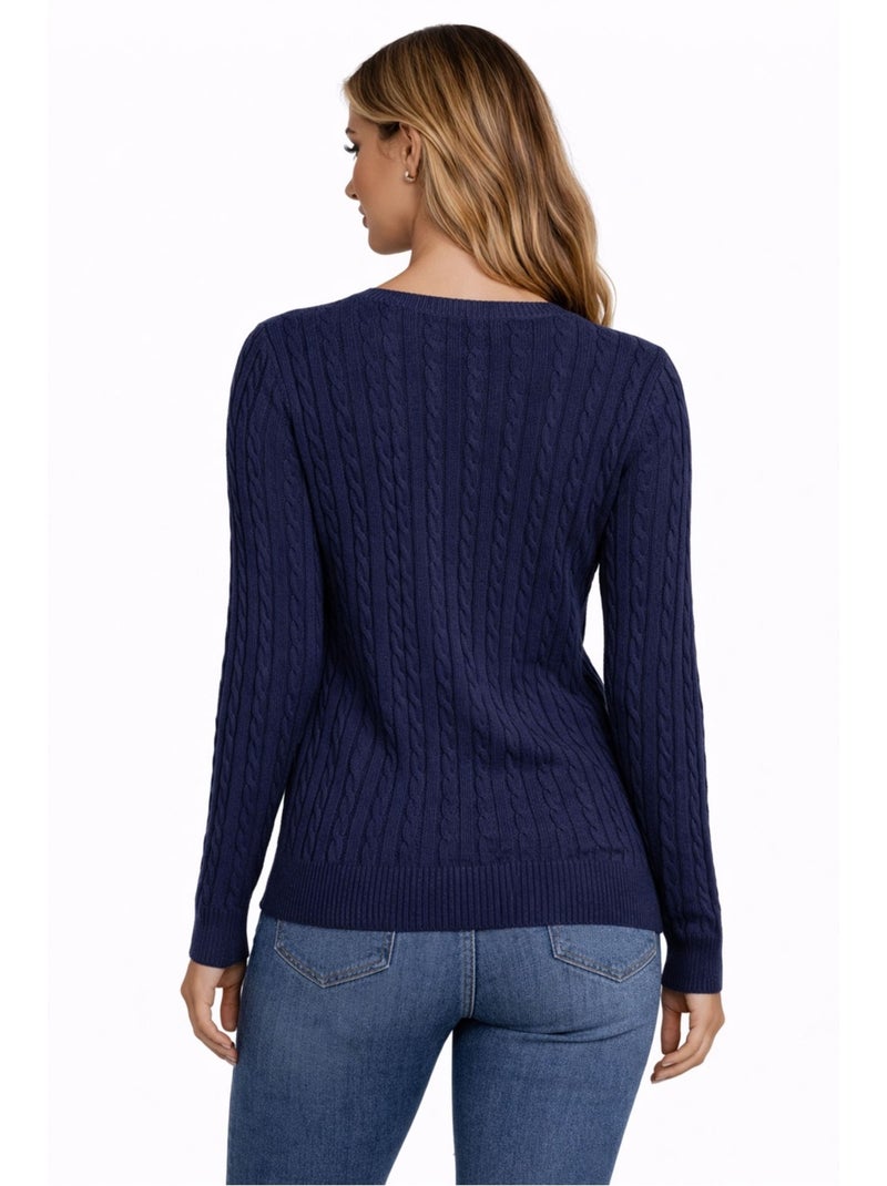 Maglia con scollo a V Kebello Blu marino - Kiabi
