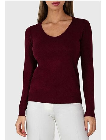 Maglia con scollo a V Kebello