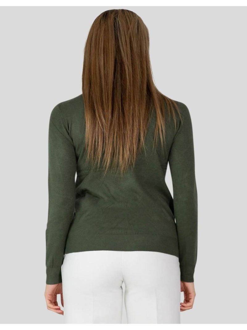 Maglia con scollo a V Kebello Verde - Kiabi