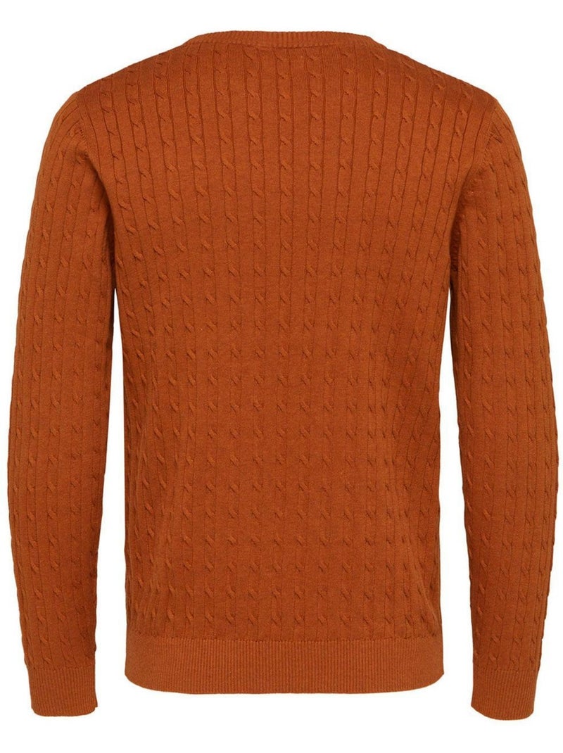 Maglia con scollo rotondo Kebello Arancione - Kiabi