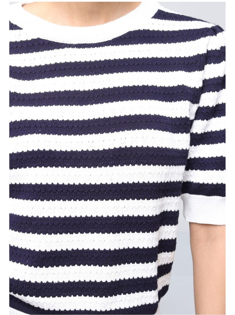 Maglia con scollo rotondo Kebello Bianco - Kiabi