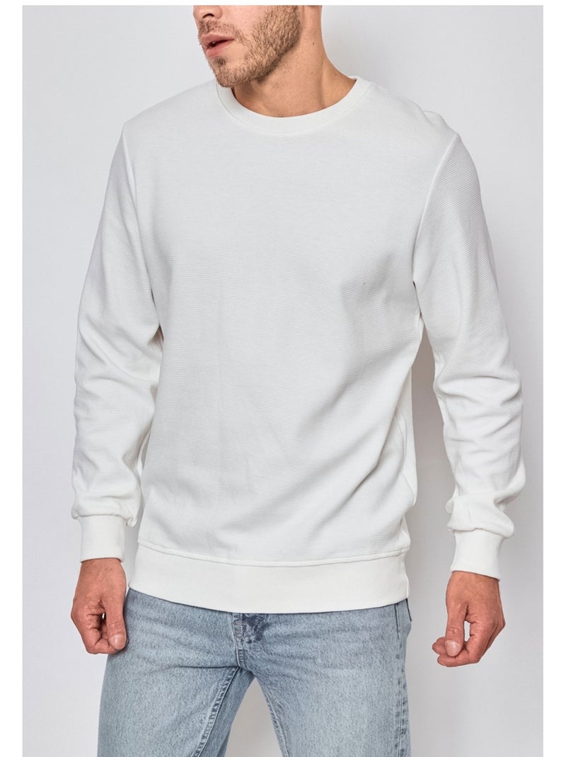 Maglia con scollo rotondo Kebello Bianco - Kiabi
