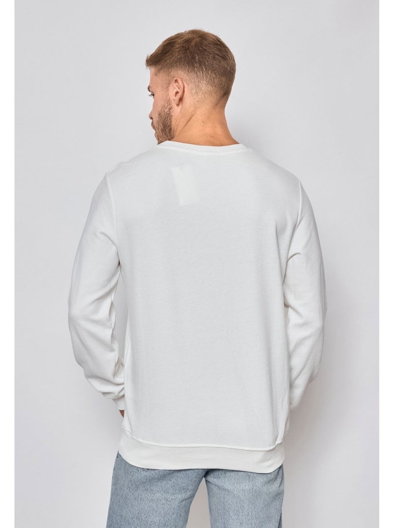 Maglia con scollo rotondo Kebello Bianco - Kiabi