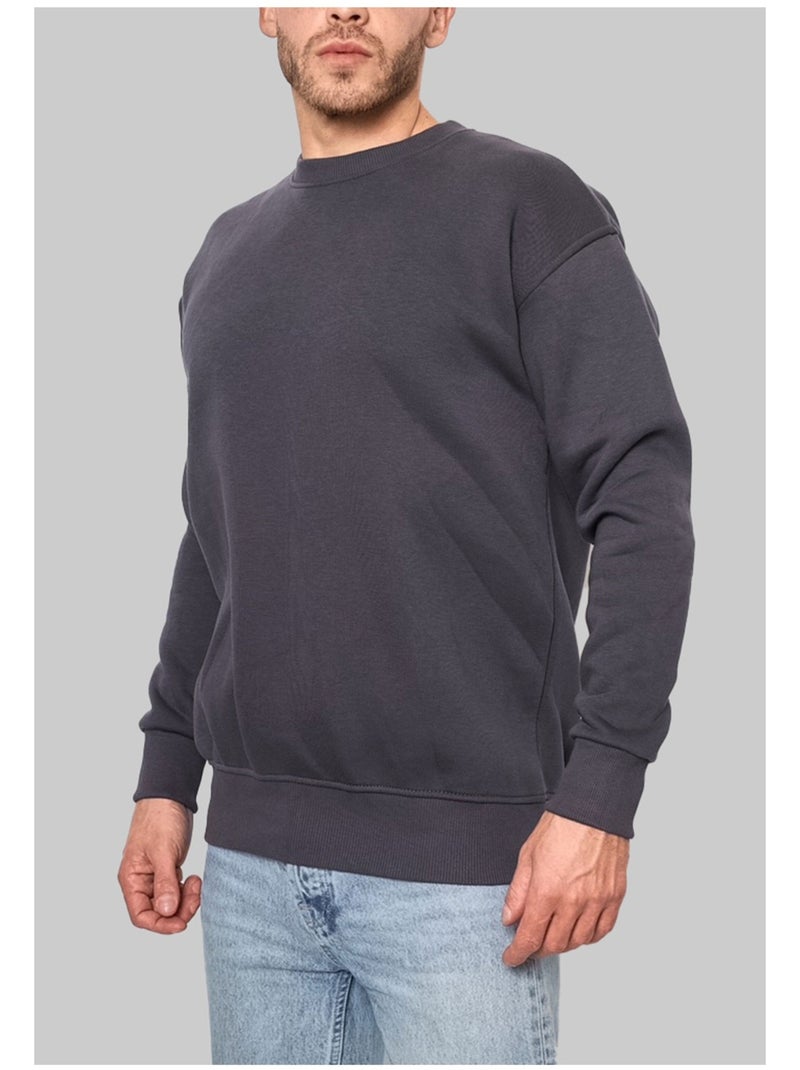 Maglia con scollo rotondo Kebello Grigio antracite - Kiabi