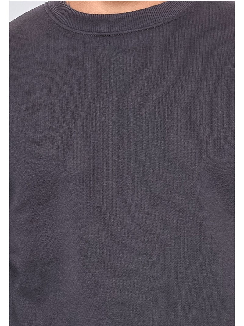 Maglia con scollo rotondo Kebello Grigio antracite - Kiabi