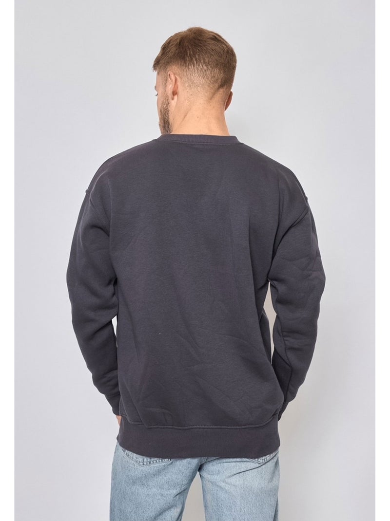 Maglia con scollo rotondo Kebello Grigio antracite - Kiabi