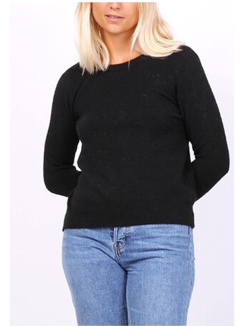 Maglia con scollo rotondo Kebello Nero Nero - Kiabi
