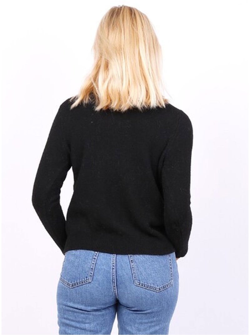 Maglia con scollo rotondo Kebello Nero Nero - Kiabi
